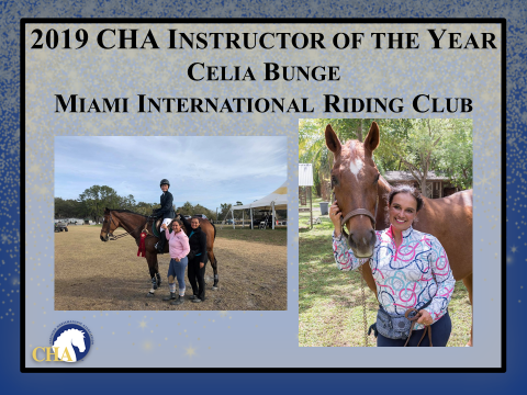 2019 CHA Instructor of the year